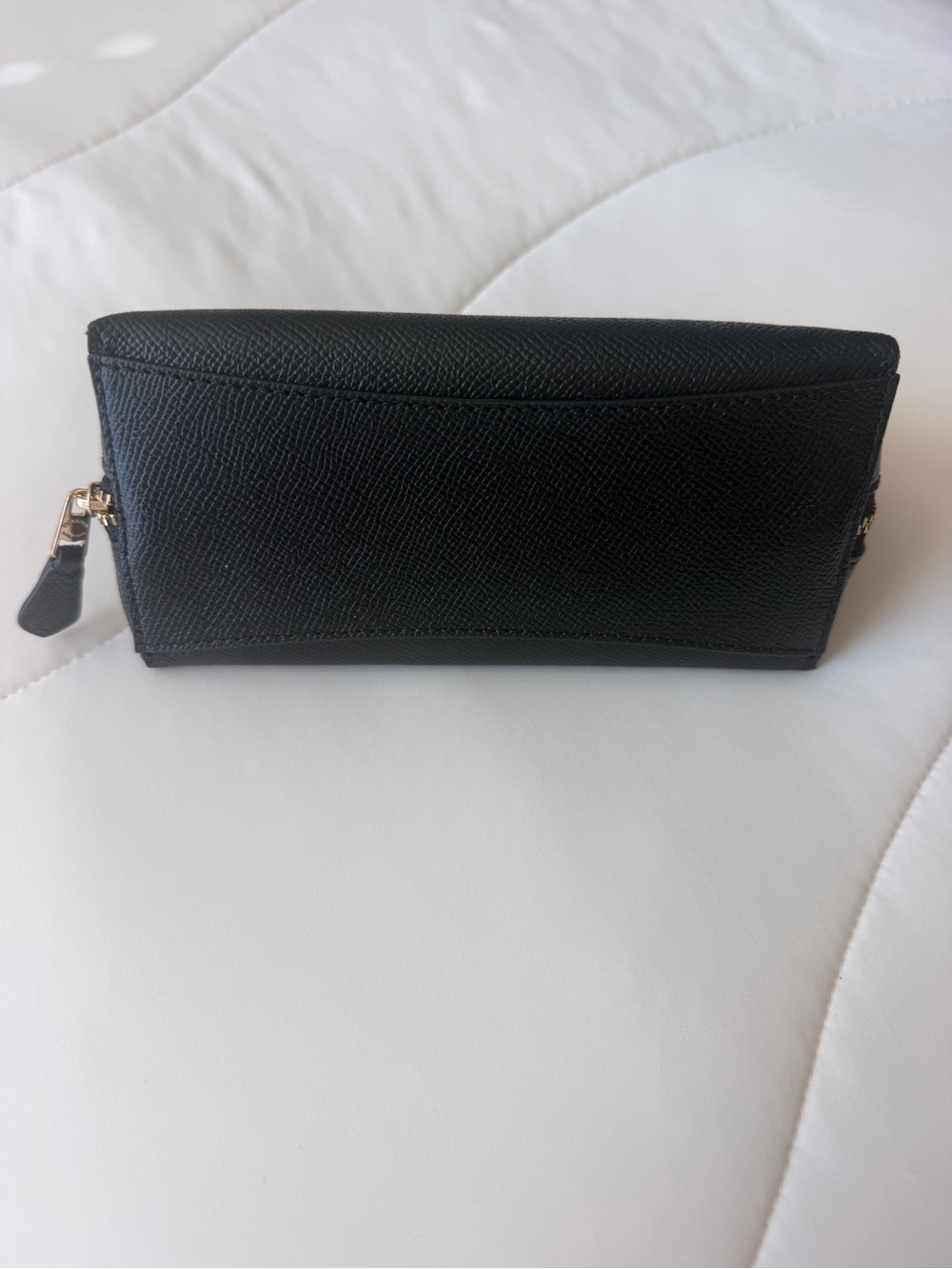 Coach Black Leather Pouch with Gold Hardware - Picture 7 of 9
